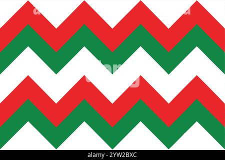 Christmas chevron seamless pattern on white background. vector illustration Stock Vector