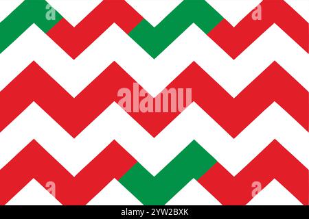 Christmas chevron seamless pattern on white background. vector illustration Stock Vector