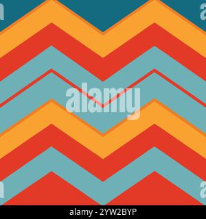 This is a popular vintage zigzag chevron pattern Stock Vector