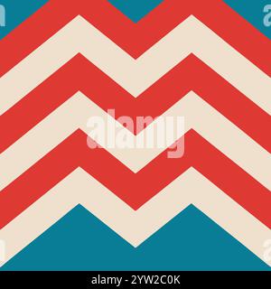 This is a popular vintage zigzag chevron pattern Stock Vector
