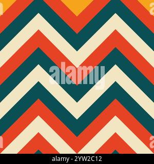 This is a popular vintage zigzag chevron pattern Stock Vector