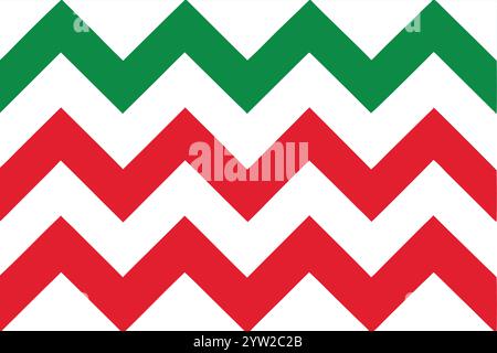Christmas chevron seamless pattern on white background. vector illustration Stock Vector