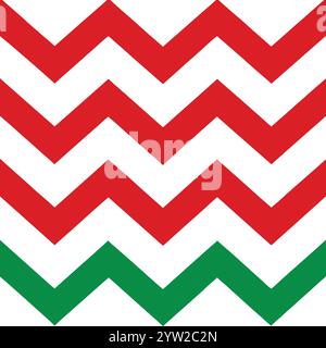 Christmas chevron seamless pattern on white background. vector illustration Stock Vector