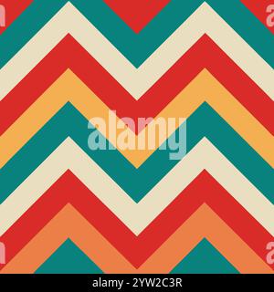 This is a popular vintage zigzag chevron pattern Stock Vector