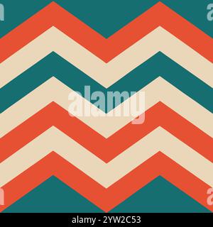This is a popular vintage zigzag chevron pattern Stock Vector