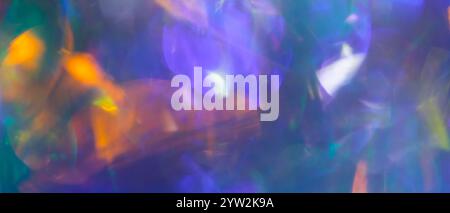Vibrant Abstract Bokeh with Multicolored Blurred Circles, Blurred Gradient Background Stock Photo