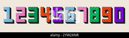 Colorful number set from 0 to 9 Stock Vector Image & Art - Alamy