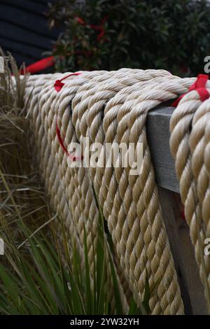 Decking ropes Stock Photo