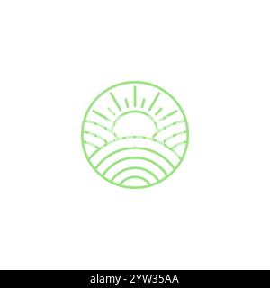 Nature farm logo Stock Vector Image & Art - Alamy