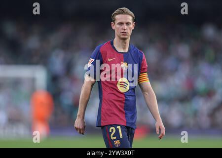 Sevilla, Spain. 07th Dec, 2024. Frenkie de Jong of FC Barcelona during the La Liga EA Sports match between Real Betis and FC Barcelona played at Benito Villamarin Stadium on December 7, 2024 in Sevilla, Spain. (Photo by Antonio Pozo/PRESSINPHOTO) Credit: PRESSINPHOTO SPORTS AGENCY/Alamy Live News Stock Photo