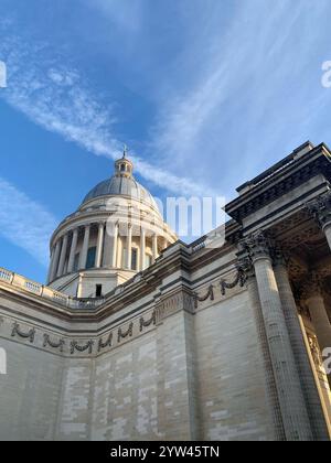 Side view of the dome of the Panthéon in Paris France Stock Photo