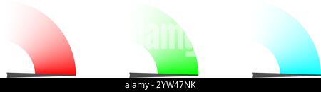 speed gauge meter icons. Vector illustration Stock Vector