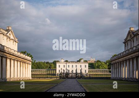 View of Old Royal Naval College (UNESCO World Heritage Site) Greenwich, London, UK Stock Photo
