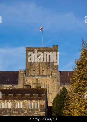 Bell Tower, Winchester Cathedral, Winchester, Hampshire, England, UK, GB. Stock Photo
