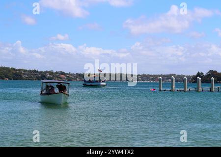 Ferries to and from Bundeena beach a village near Sydney, Australia Stock Photo