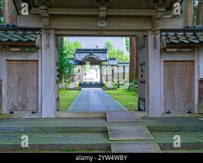 Ganmokuzan Ryusenji Temple in Kamiichi (Toyama/Japan) Stock Photo