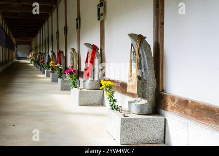 Ganmokuzan Ryusenji Temple in Kamiichi (Toyama/Japan) Stock Photo