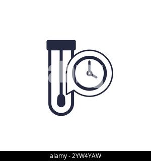 fast swab test icon on white Stock Vector