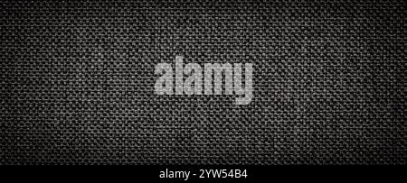 textile background as a template for modeling clothes, black fabric texture Stock Photo