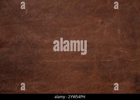brown buffalo skin texture, dark leather background Stock Photo