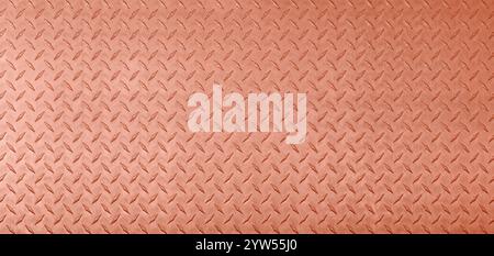 bronze texture with diamond embossed, copper metal background. Stock Photo