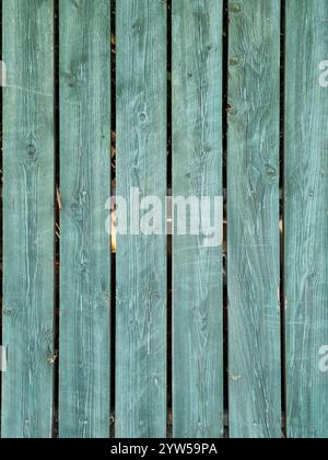Weathered blue Shabby Wood fence Background/ vertical format pattern Stock Photo