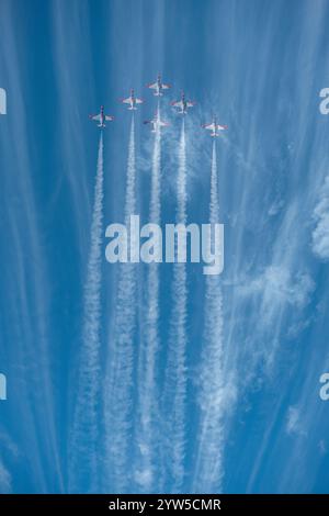 Patrulla Aguila (Eagle Patrol). Spanish equivalent of the Red Arroes Stock Photo