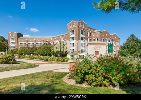 EAST LANSING, MI, USA, SEPTEMBER 19, 2024: Morrill Plaza on the campus of Michigan State University. Stock Photo