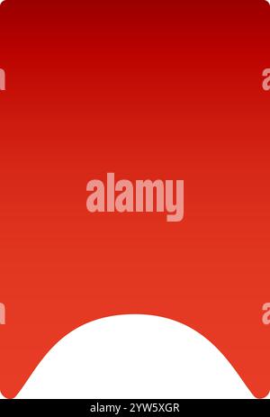 Bookmark icon featuring a vibrant red gradient and a distinctive white space at the bottom, creating a simple yet effective visual representation of a Stock Vector