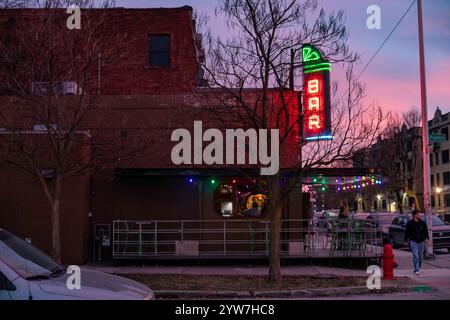 Detroit, Michigan - The Bronx Bar, a neighborhood bar near Wayne State University. Stock Photo