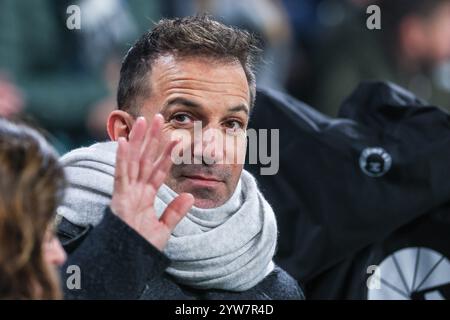 Turin, Italy. 07th Dec, 2024. Alessandro Del Piero seen during Serie A 2024/25 football match between Juventus FC and Bologna FC at Allianz Stadium. Final score: Juventus 2 : 2 Bologna Credit: SOPA Images Limited/Alamy Live News Stock Photo