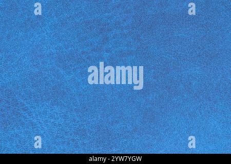 Blue color abstract textile pattern for background. Close-up detail macro photography table top view of lapis colour surface fabric material, cerulean Stock Photo