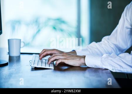 Businessmen working in an office Stock Photo