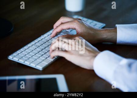Businessmen working in an office Stock Photo