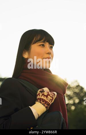 Portraits of high school girls Stock Photo