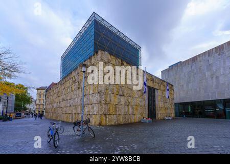 Munich, Germany - October 05, 2024: View of the Ohel Jakob Synagogue, in Munich, Bavaria, Germany Stock Photo