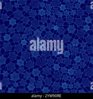 Abstract Geometric Pattern Artwork with geometric shapes. Stock Vector