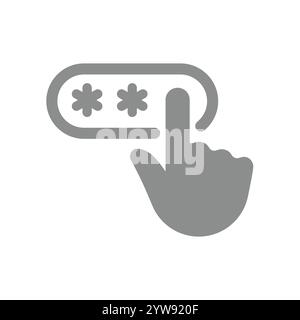 Positive feedback, speech bubble and like symbol. Thumb up, review and customer satisfaction or social media vector icon. Stock Vector