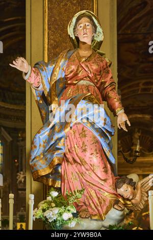 virgin mary in pink dress meaning Miraculous Virgin Mary Statue in Pink Dress, 40 cm High-quality resin