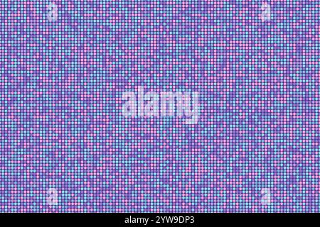Mosaic point circles multicolored dots background. Blue and purple dot background gradient random pixels. Vector illustration Stock Vector