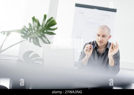 Man in the office Stock Photo
