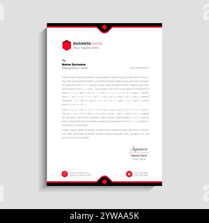 Professional Corporate Letterhead Template design Stock Vector