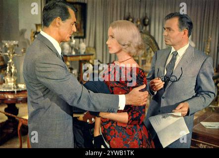 NORTH BY NORTHWEST 1959 MGM film with from left:  Cary Grant , Eva Marie Saint and James Mason Stock Photo