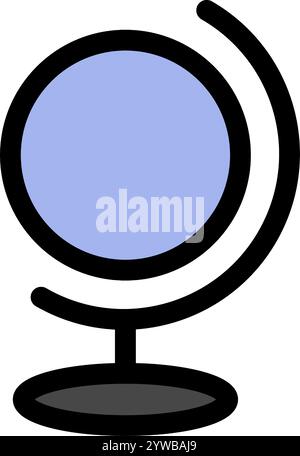 Globe symbol - modern education or office icon symbol Stock Vector