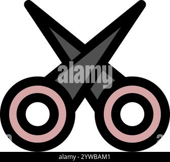 Scissors icon symbol - modern education or office icon symbol Stock Vector