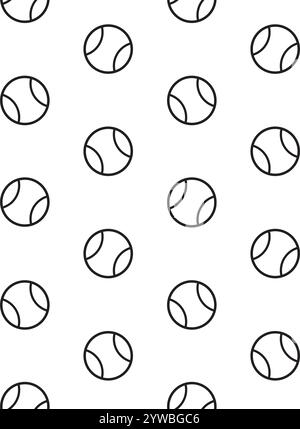 Black and white tennis ball pattern vector Stock Vector Image & Art - Alamy