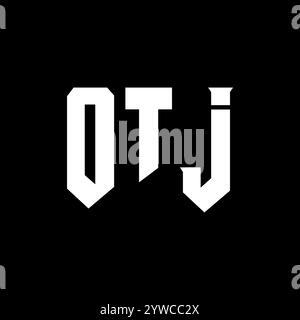 OTJ letter logo design for technology company. OTJ logo design black ...