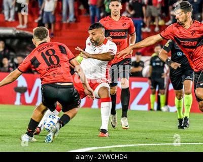 Liga Profesional de Futbol AFA. December 9, 2024. Tomas Adolfo Duco Stadium, Parque Patricios, Buenos Aires, Argentina.  Club Atletico Huracan vs Club Atletico Platense, Liga Profesional de Futbol AFA Stock Photo