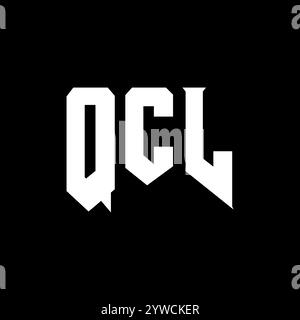QCL letter logo design for technology company. QCL logo design black ...