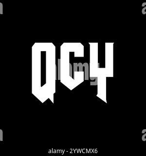 QCY letter logo design for technology company. QCY logo design black ...